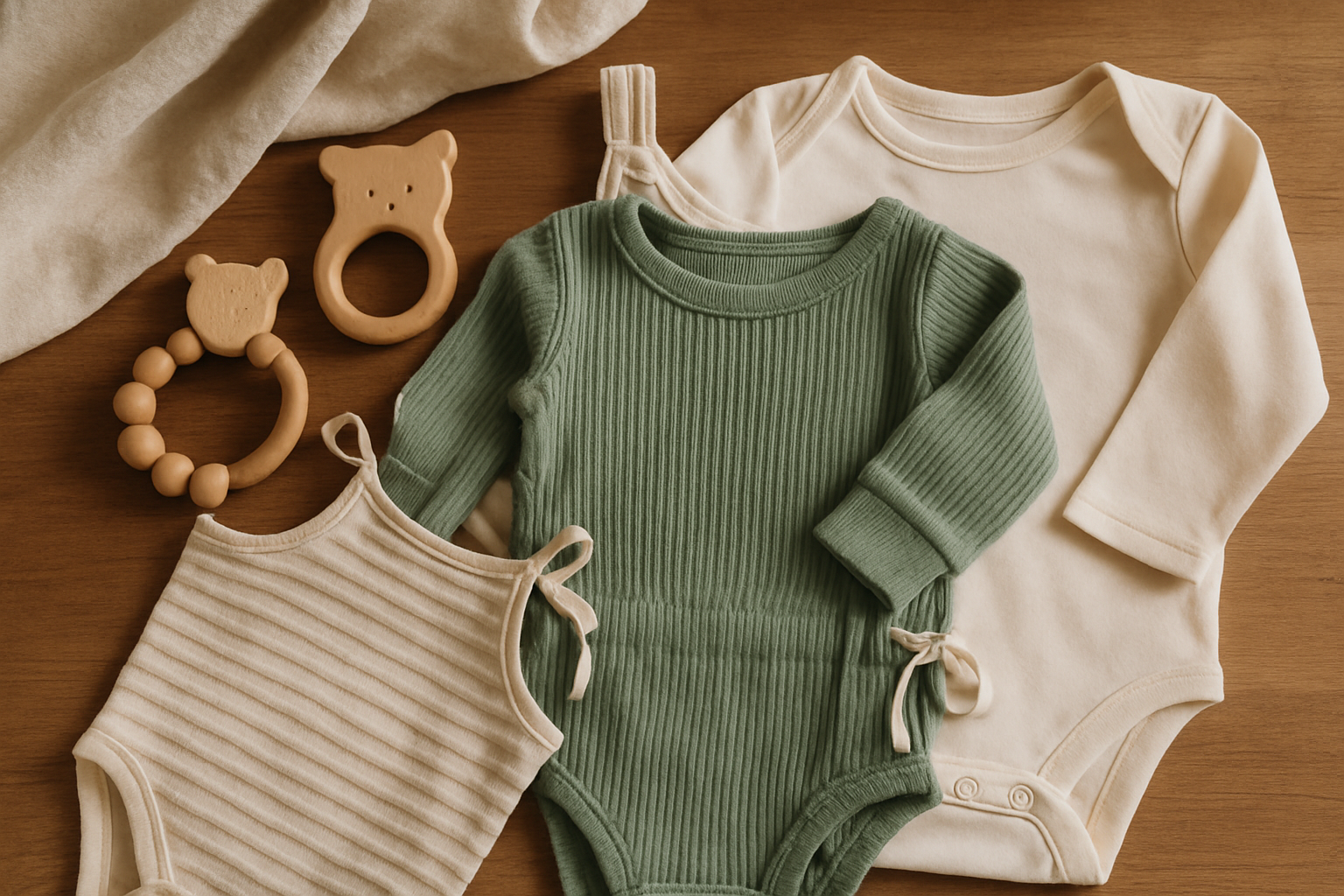 Babykleding die meegroeit: maten en materialen voor het eerste jaar